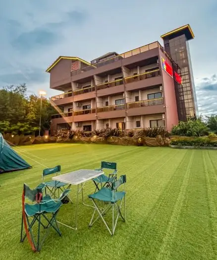 Regenta Bharti Resort building and lawn