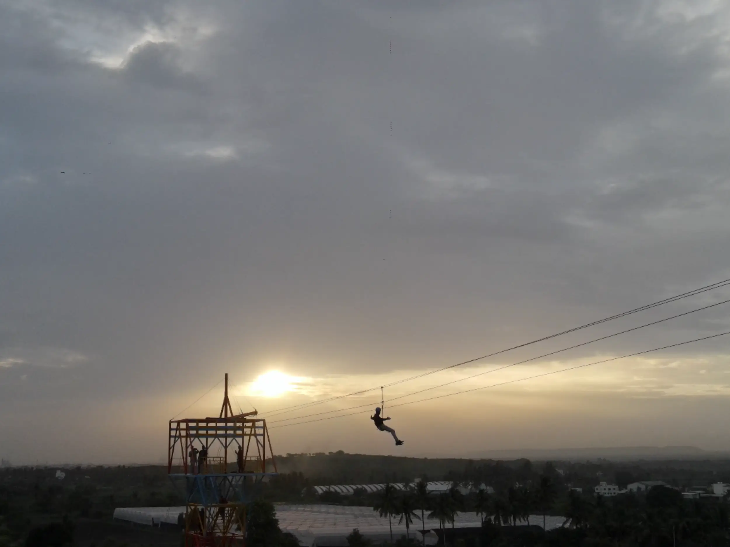 Zipline Adventure | Regenta Bharti Resort & Amusement Park