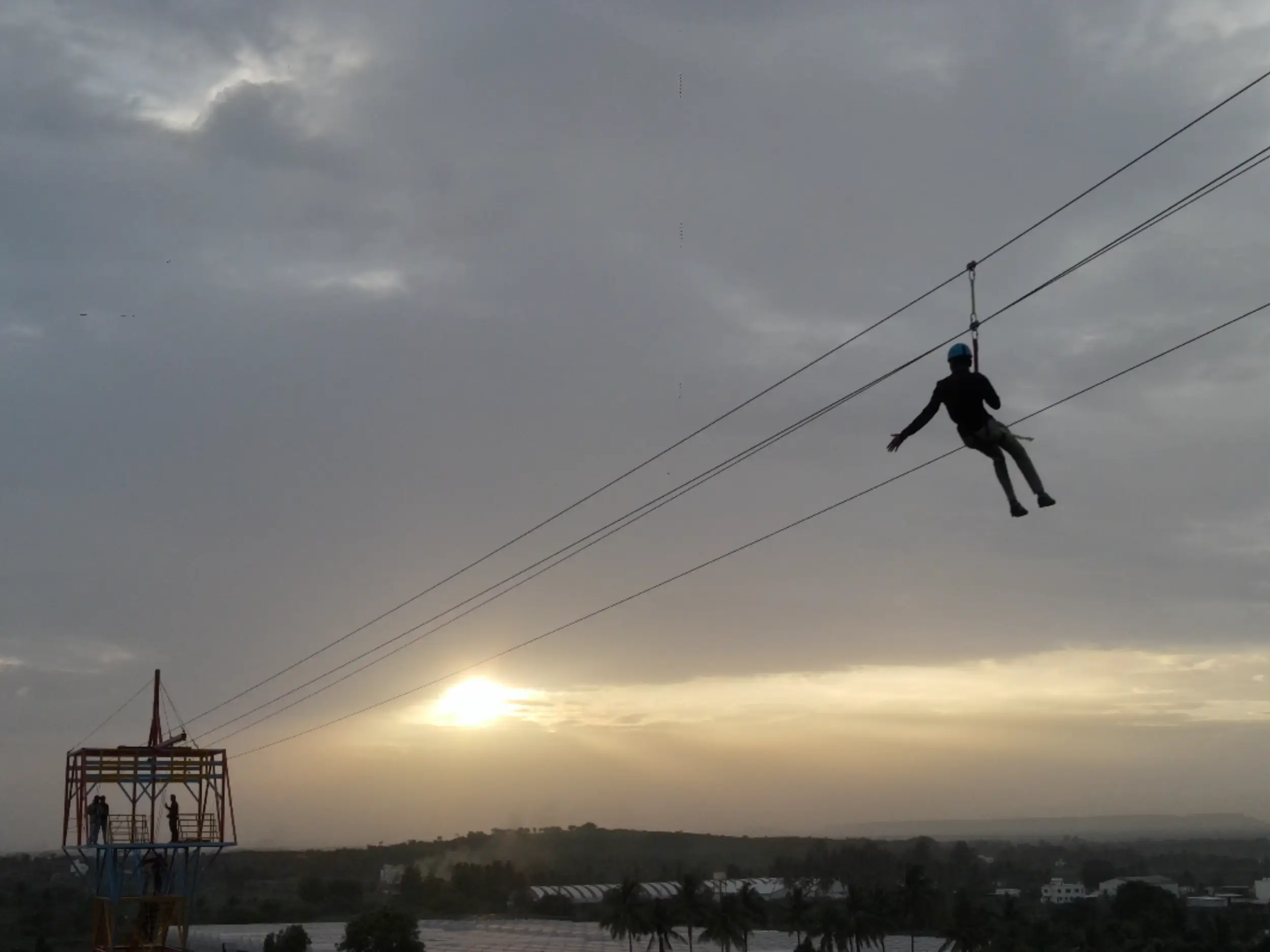 Zipline Adventure | Regenta Bharti Resort & Amusement Park