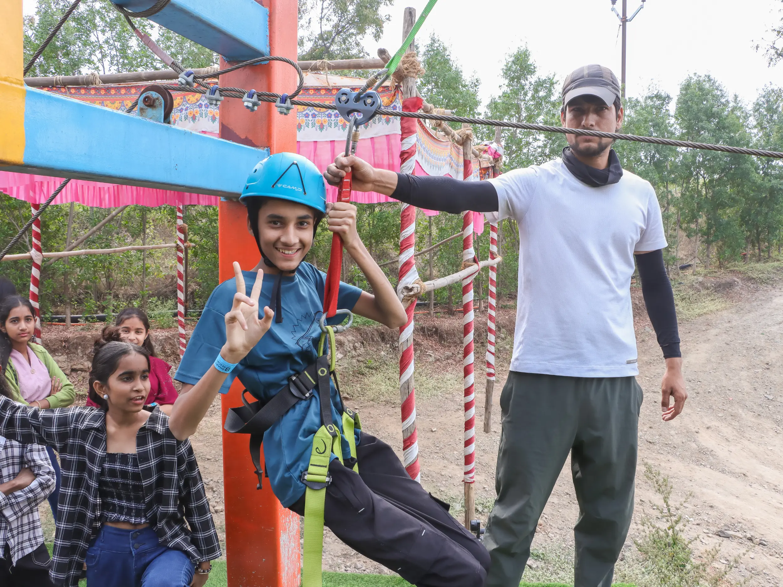 Zipline Adventure | Regenta Bharti Resort & Amusement Park